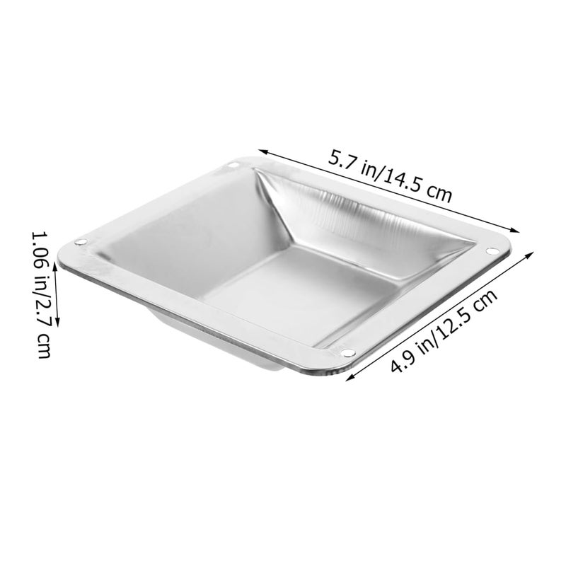 2 قطعة من صندوق الرماد الخارجي الفولاذ المقاوم للصدأ وسلة المهملات مع غطاء حاوية أعقاب السجائر - Image 5